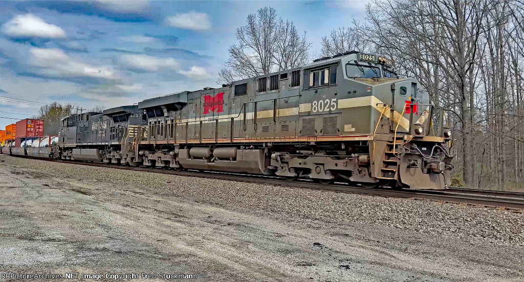 NS 8025 leads train 268.